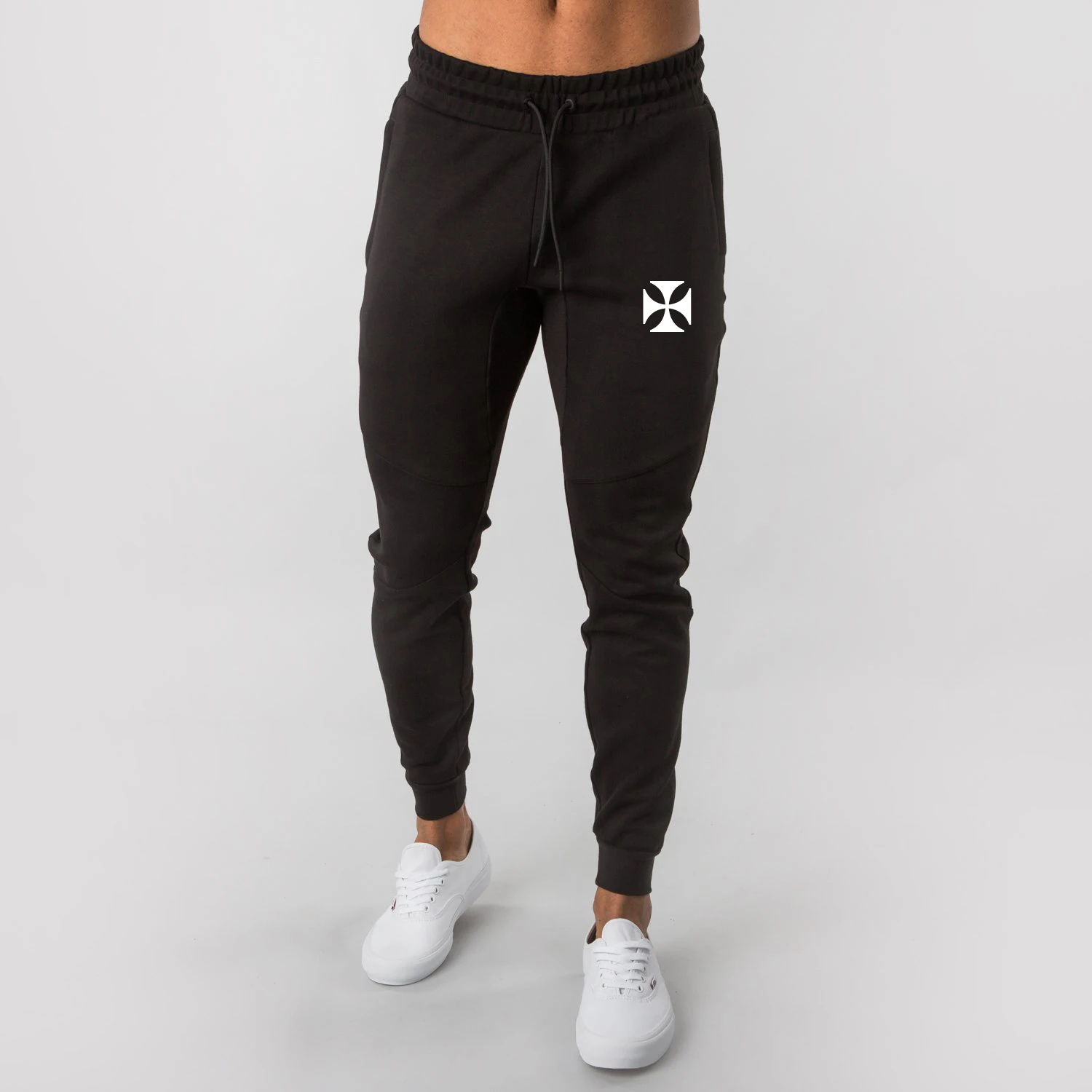 black athletic joggers