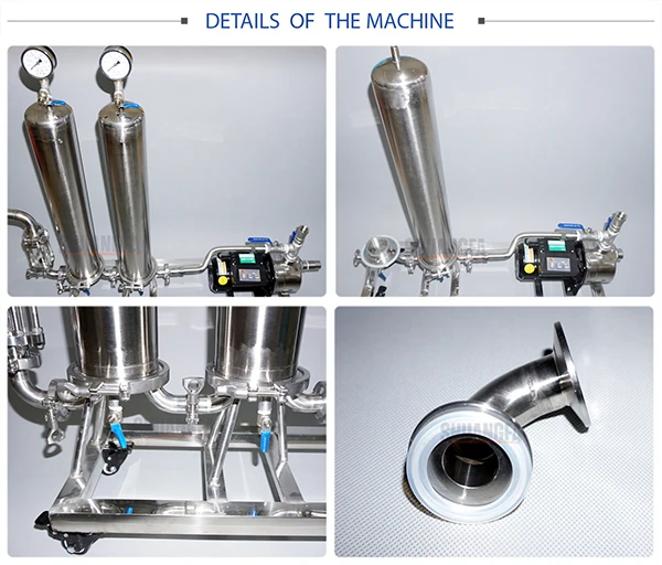 Stainless Steel Wine Filter Machine,High Filtration Accuracy Membrane