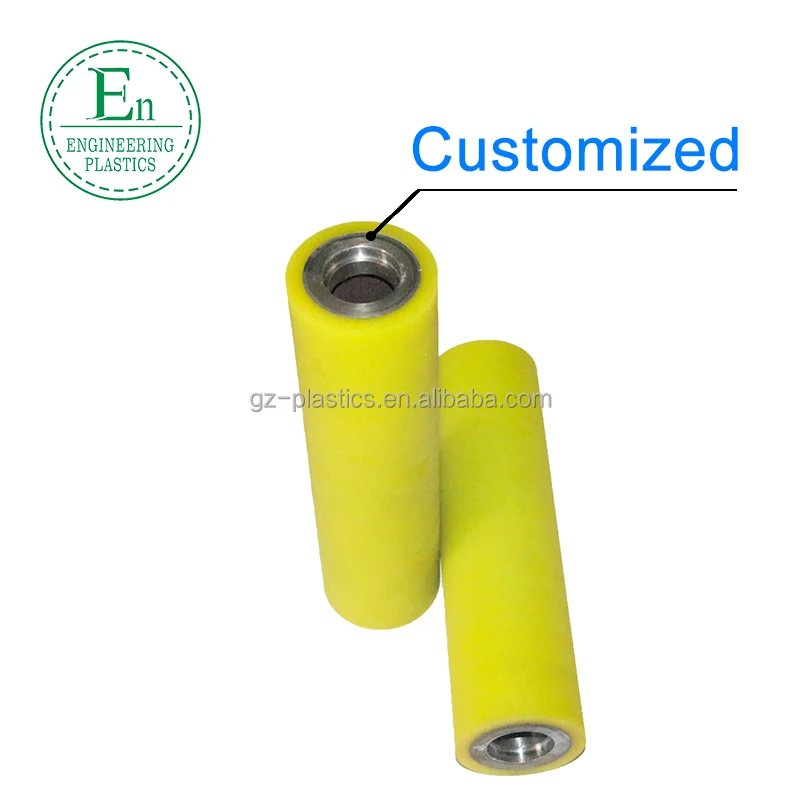 High Precision Heavy Duty Pu Polyurethane Roller Rubber Part Urethane Roller with 6204 Bearing