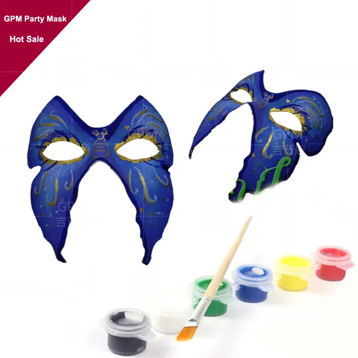 Butterfly White Paper Pulp Party Masks For Women Decorating Full