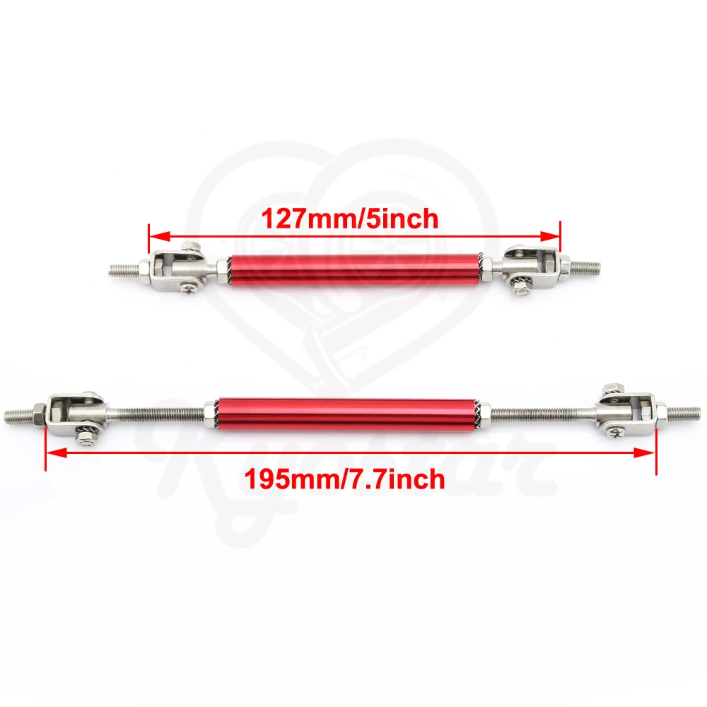 Universal Adjustable Stainless Steel Front Bumper Lip Support Rod