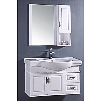 Mueble De Baño Pequeño De Madera De Material De Pvc,Lavabo De Cristal