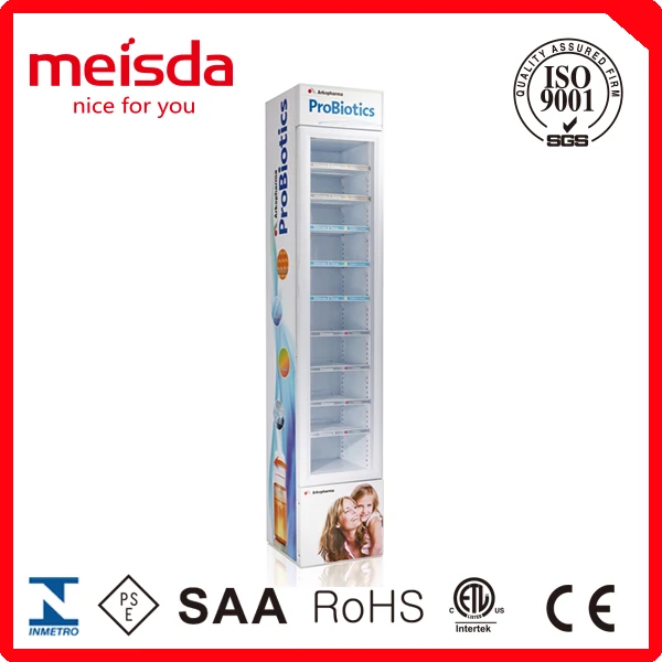 Meisda SC105B Slim Upright Constant Temperature Wine Cooler Commercial Beverage Display Refrigerator