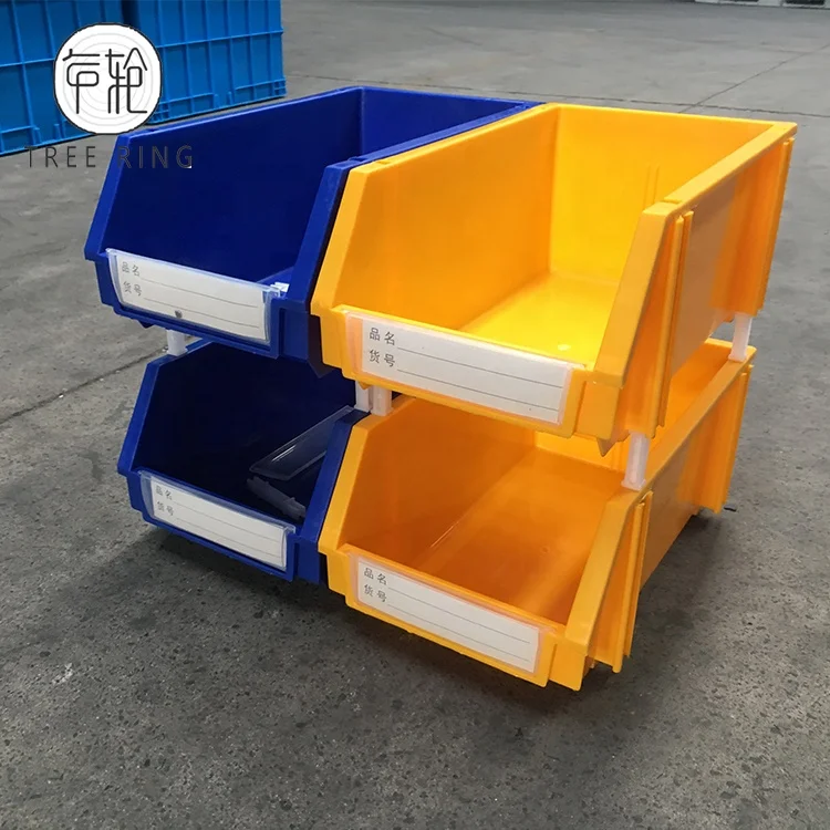 Mini Size Strong Plastic Parts Storage Stacking Picking Bin Box for Mobile Trolleys and Shelving Bays Storage