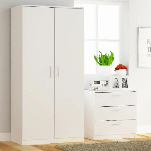 Luxury Bedroom Furniture Set Closet Nightstand Storage Organizer Wooden