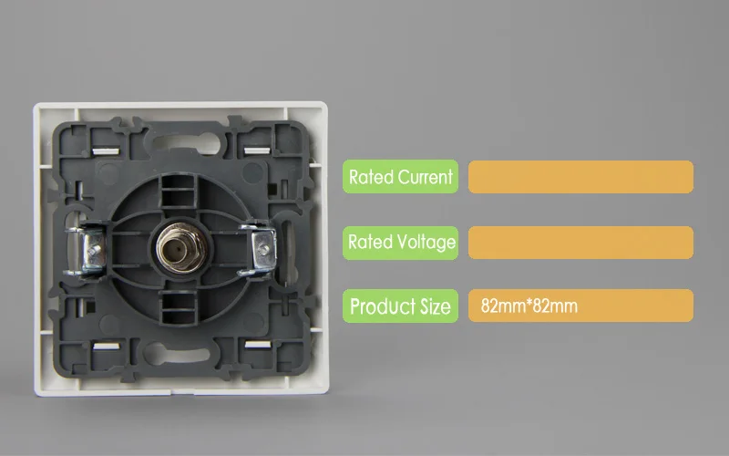 European Round Shape TV Antenna Socket