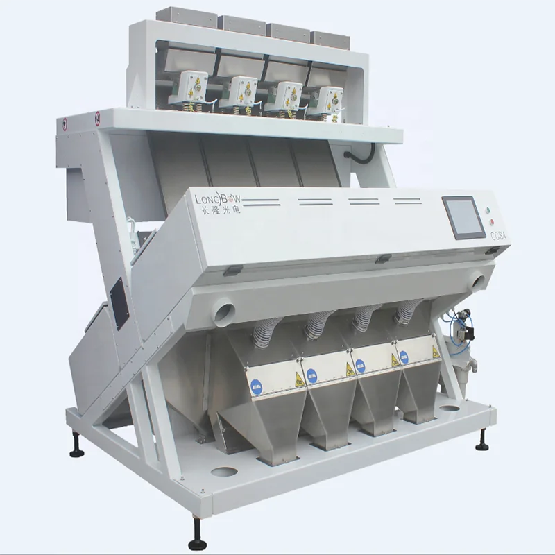 Optical Seeds Rice Color Sorter Machine 448 Home Use Optical Sorting Cleaner Efficient Milling Process 256 Core Motor for Farms