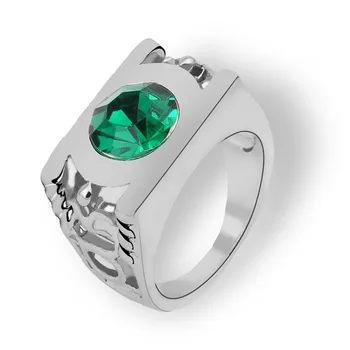 Movie jewelry for Green Lantern hero crystal rings