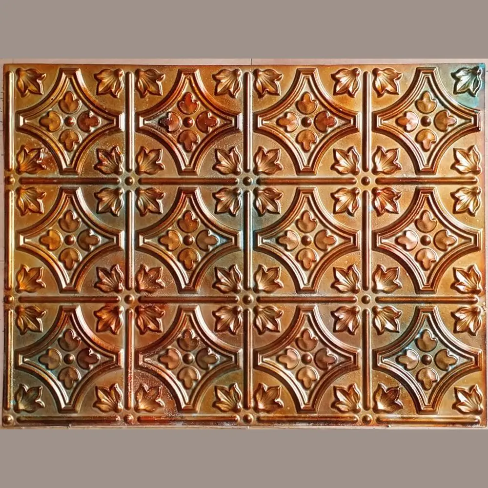 PLB10 Faux tin 3D embossed ancient cafe pub decor wall panels