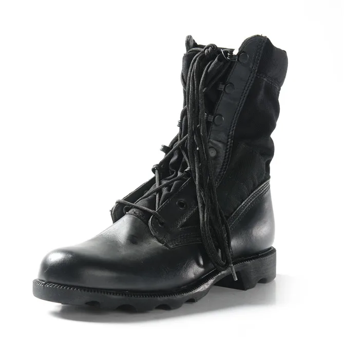 Botas Militares Hombre Piel Negras - PERA LIMONERA