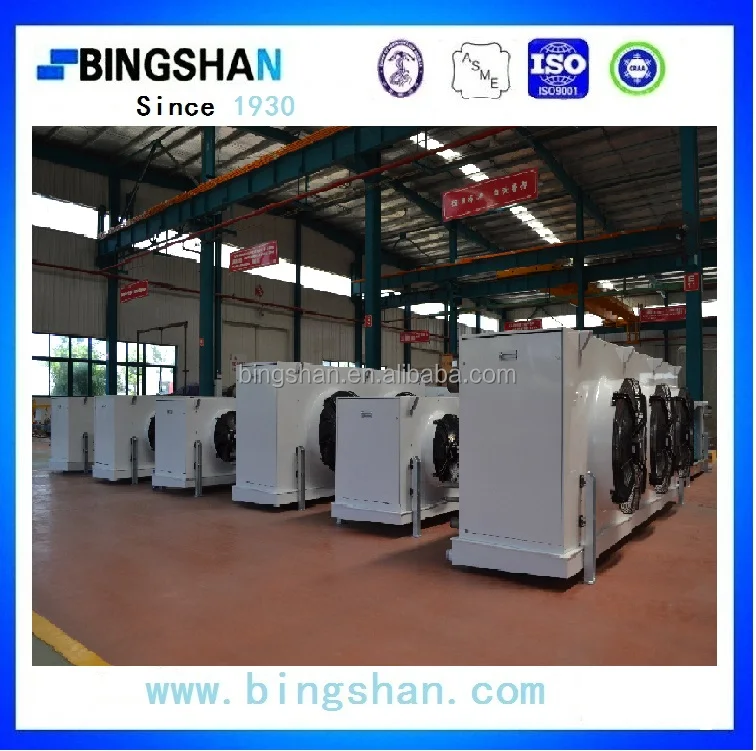 Промышленные из нержавеющей стали трубы горячего газа размораживания al fin два вентилятора воздушный охладитель