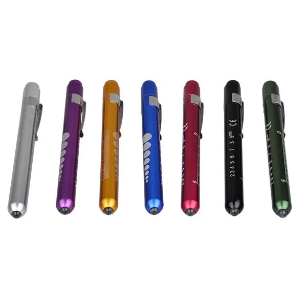 Ophthalmic Warm Yellow Light Torch Pen With Degree Scale