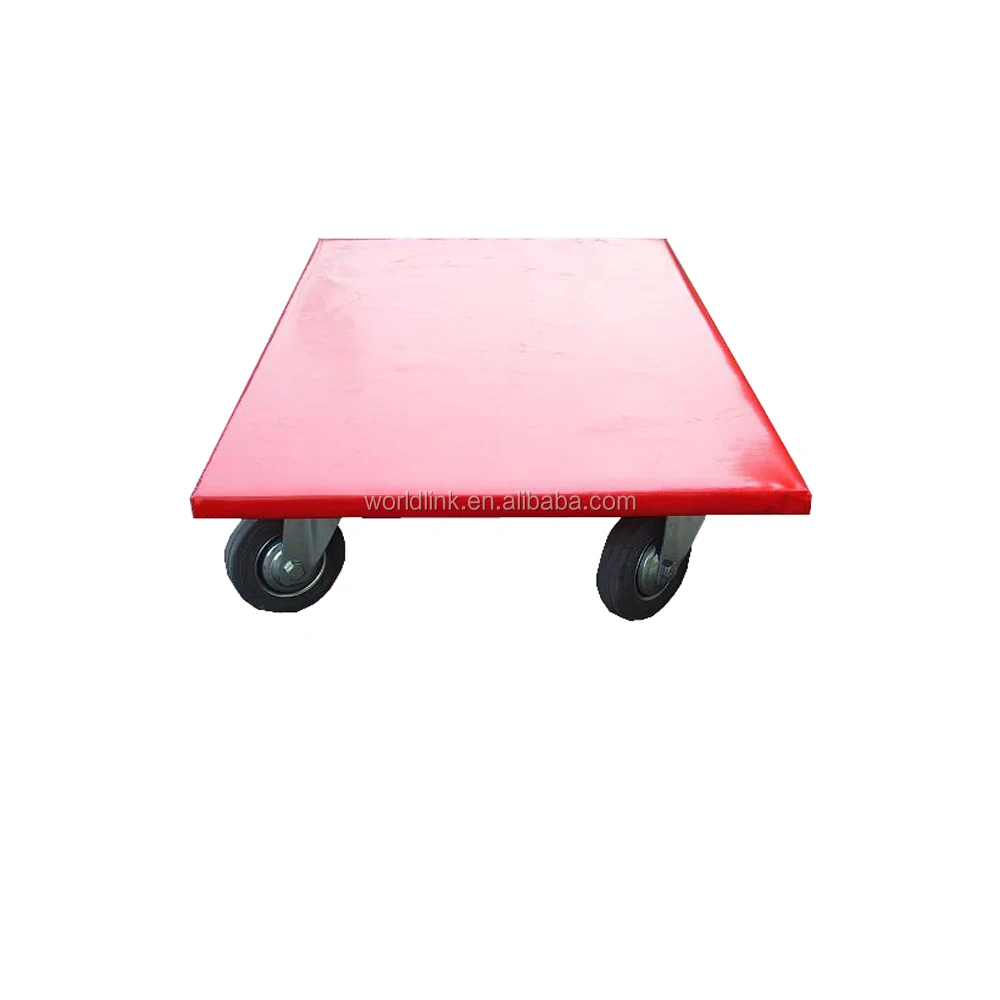230KG Load Capacity 485-485MM Wooden Plate Heavy Duty Trolley Furniture Skate 