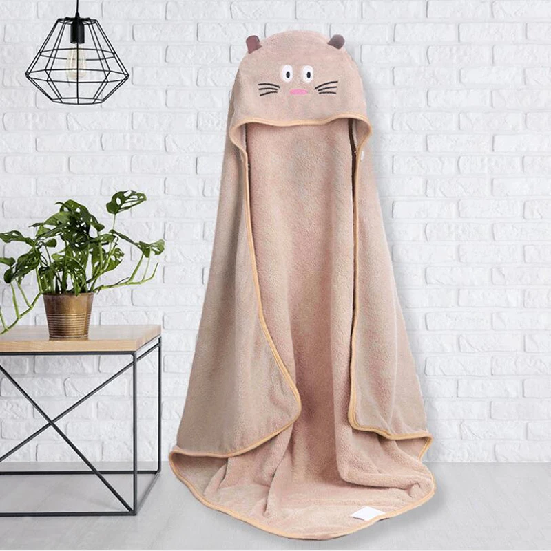 Органическое детское полотенце с капюшоном очень мягкое двустороннее плюшевое натуральное высокое поглощение