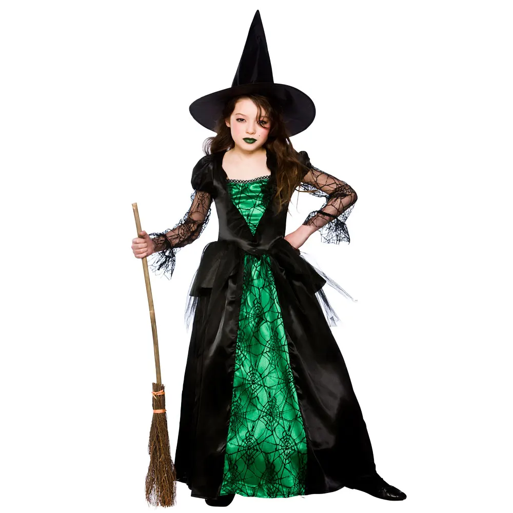 Образ ведьмочки на Хэллоуин для девочки