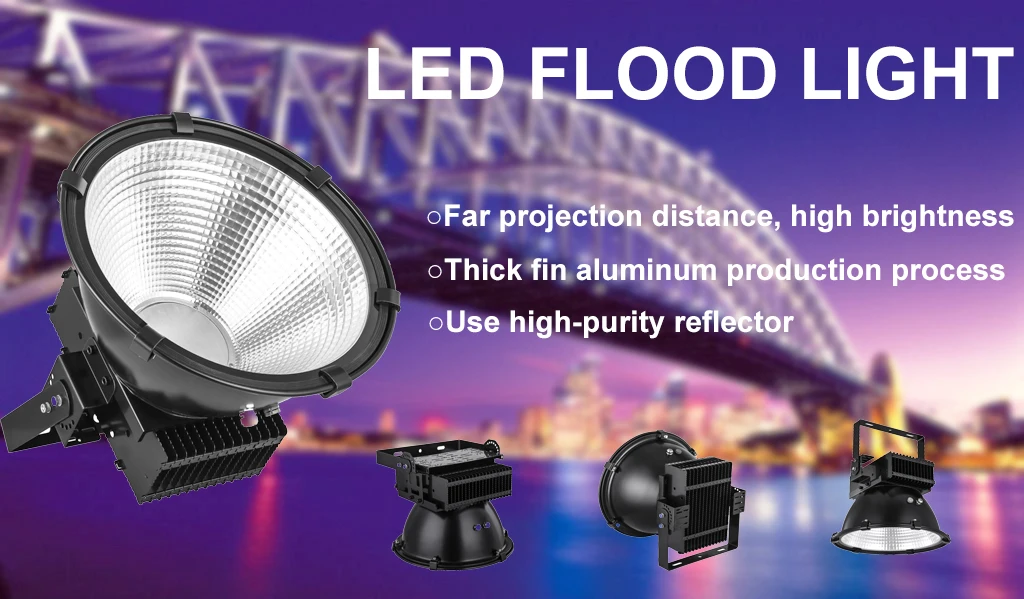 High Brightness High quality Outdoor Ip65 Waterproof die-cast aluminum Led flood Light
