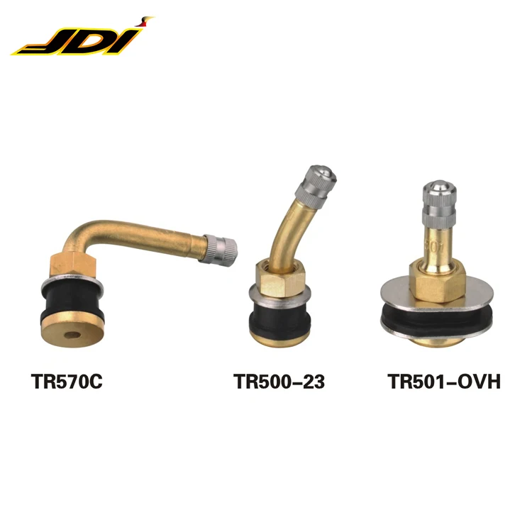 Lot De 10 Valves TR500 En Laiton Pour Camions Et Bus - Droites, Robustes - Compatible Trous 15.87mm
