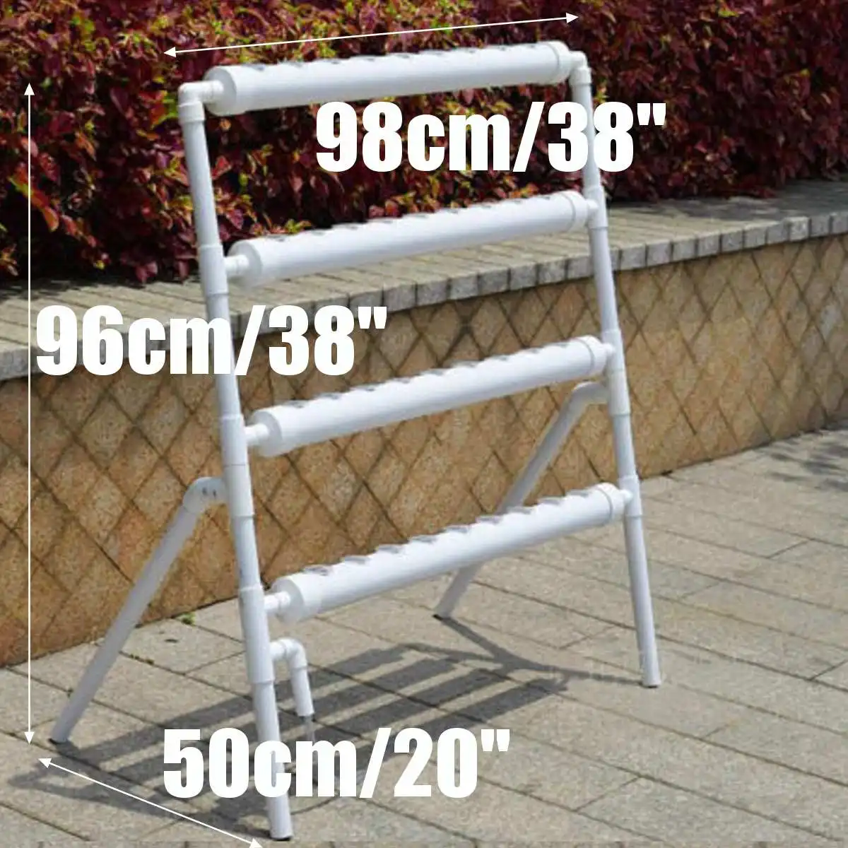 Professional Vertical Hydroponic PVC NFT Pipe 36-108 Holes Systems for Home Greenhouse Agriculture Automatic Pump Included