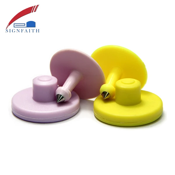 
 Индивидуальная электронная NFC-метка для ушей в виде козы, овцы, свиньи, коровы  