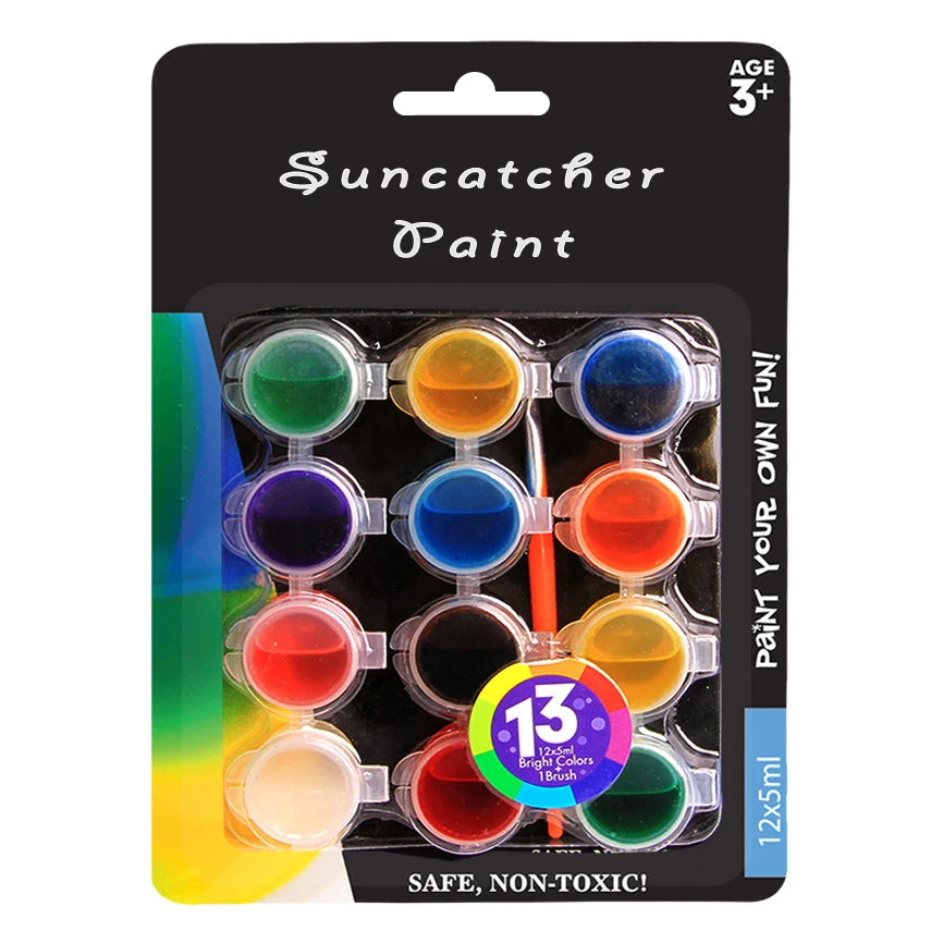 Translucent Colorful Stained Glass Sun Catcher Paint Pot 2ml