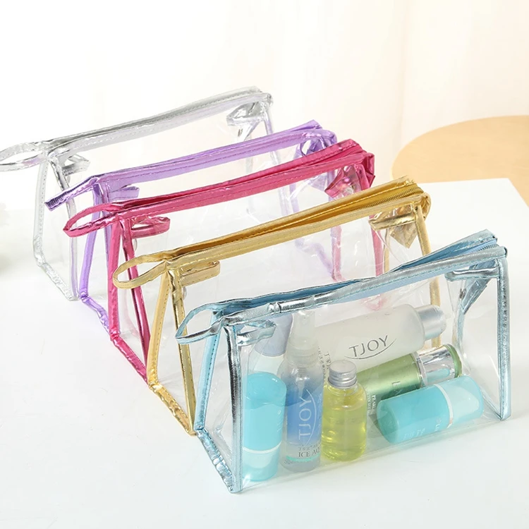 Organizador de Viajes Bolsa de Maquillajee Bolso de la Manera de Las Nuevas Mujeres Bolso Cosm/ético del Organizador Bolsos Transparentes de PVC
