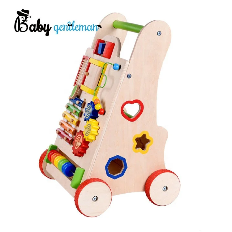 Лидер продаж, многофункциональный деревянный детский ходунок для обучения Z16109E