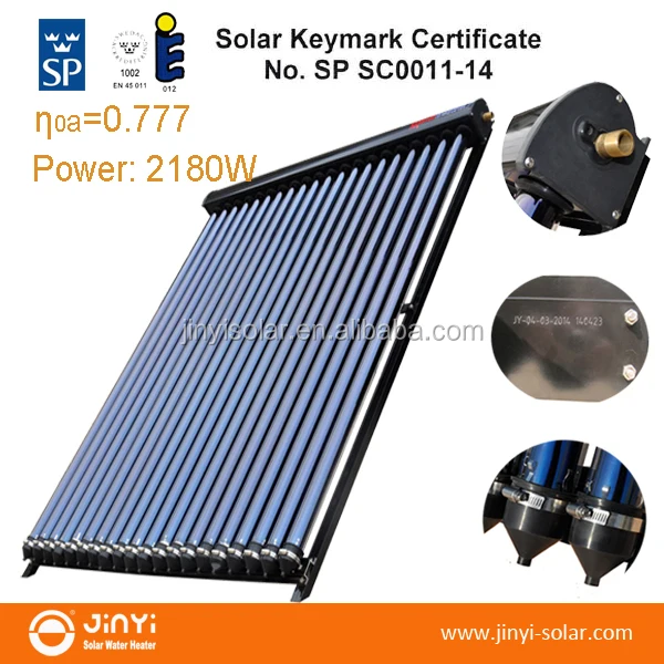 Jinyi High Effciency JMC Model Heat Pipe Heating Solar Collector