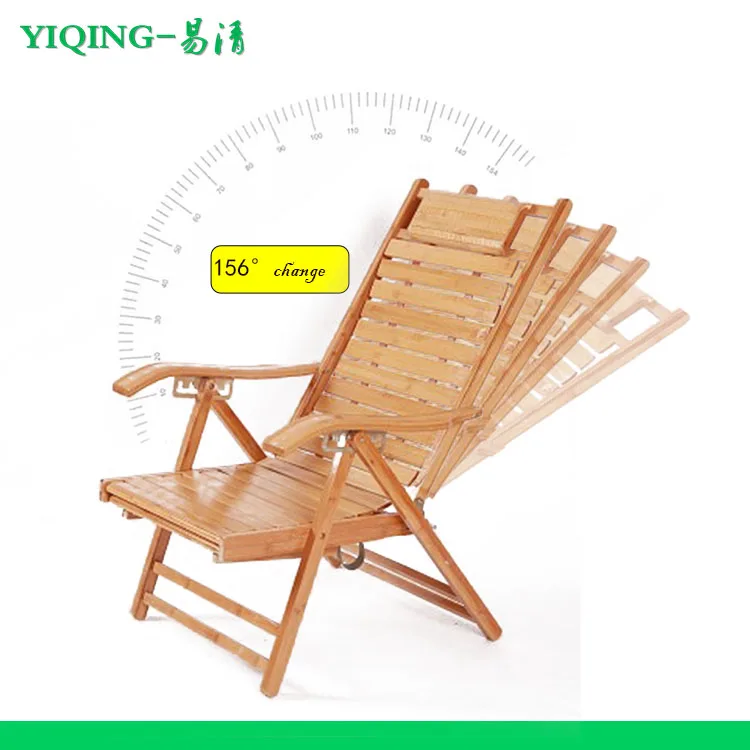 Новый портативный складной пляжный стул для отдыха на открытом воздухе из бамбукового дерева