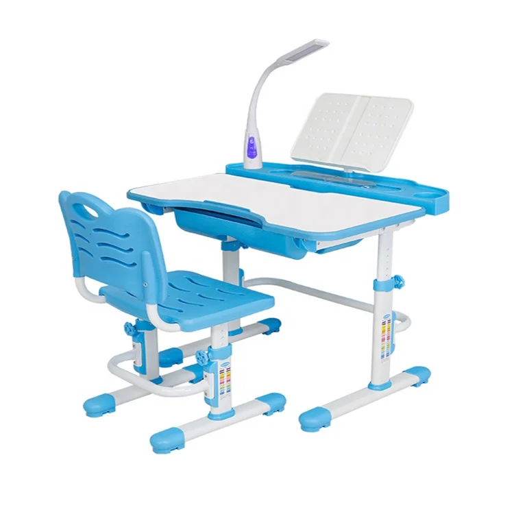 Folding Intelligent Study Table and Chair Set With Storage for Student or Kids