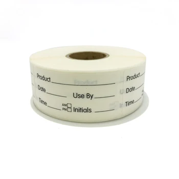 1x2 Inch Custom Water Soluble Labels For Food Rotation