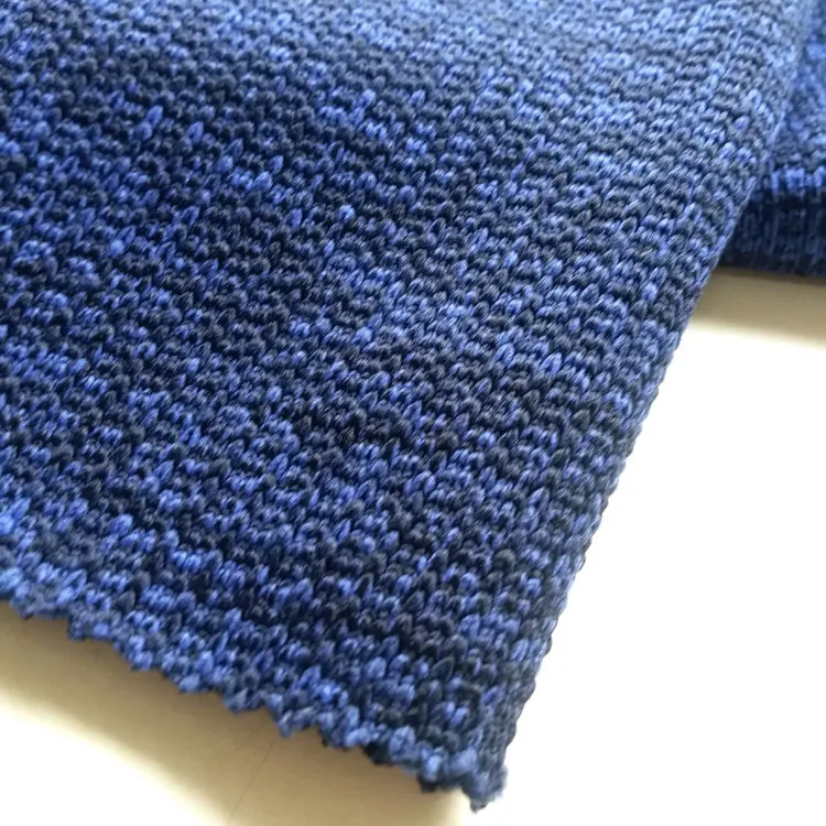 
Новейший дизайн пальто грубая игла вязать Матовый DTY полиэстер спортивный свитер ткань 