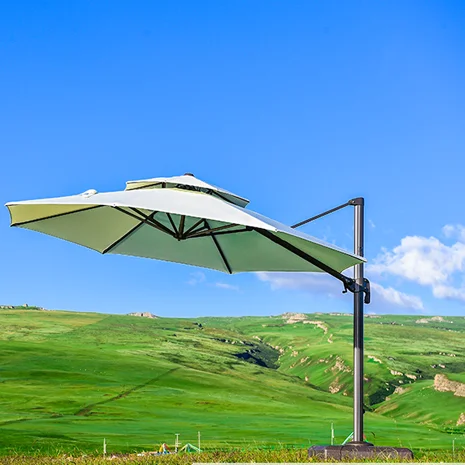 swinging garden parasol