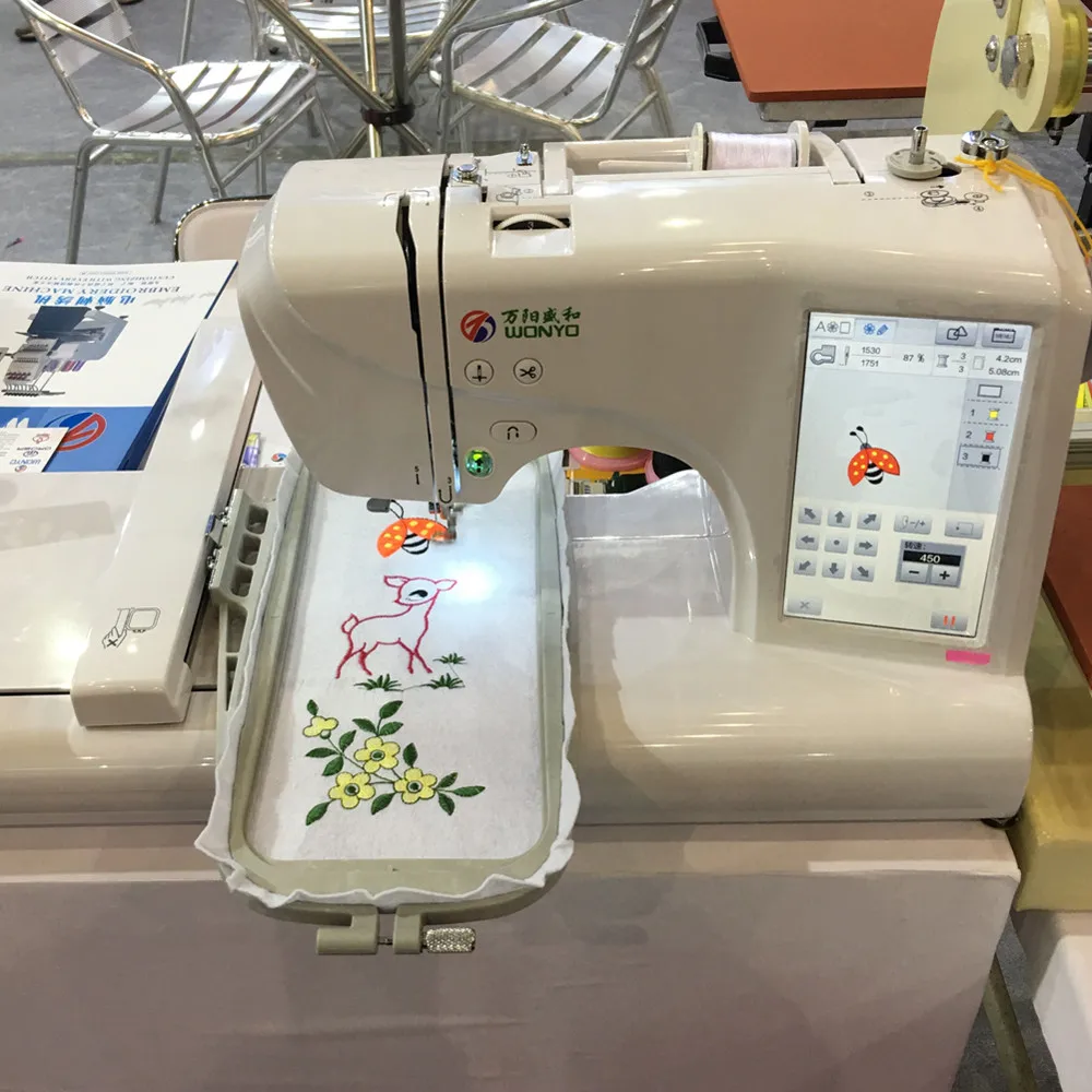 China Computerized maquina de coser y bordar 110*240 مم