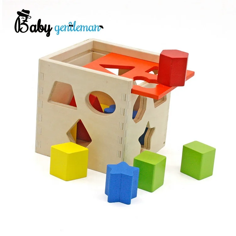 
Оптовая продажа, первый обучающий игрушечный деревянный блок сортировки для детей Z12087D 
