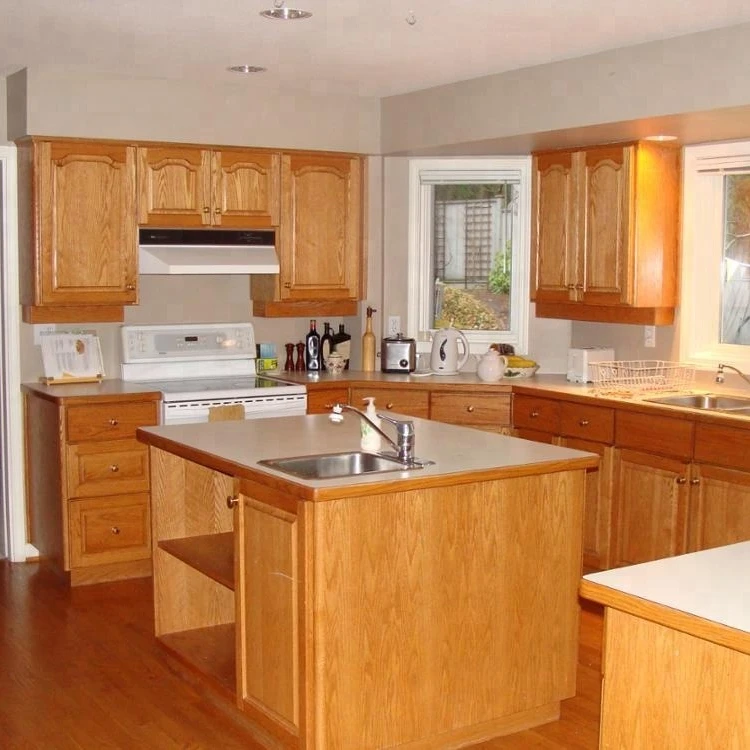 Fitted American Oak Kitchen Cabinet