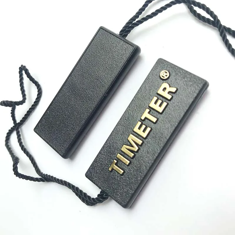 Customize Embossed Name Logo Authenticity Watch Shoes Lock Hang Tags Security String Seal Jewelry Plastic Sustainable Shoes HIP