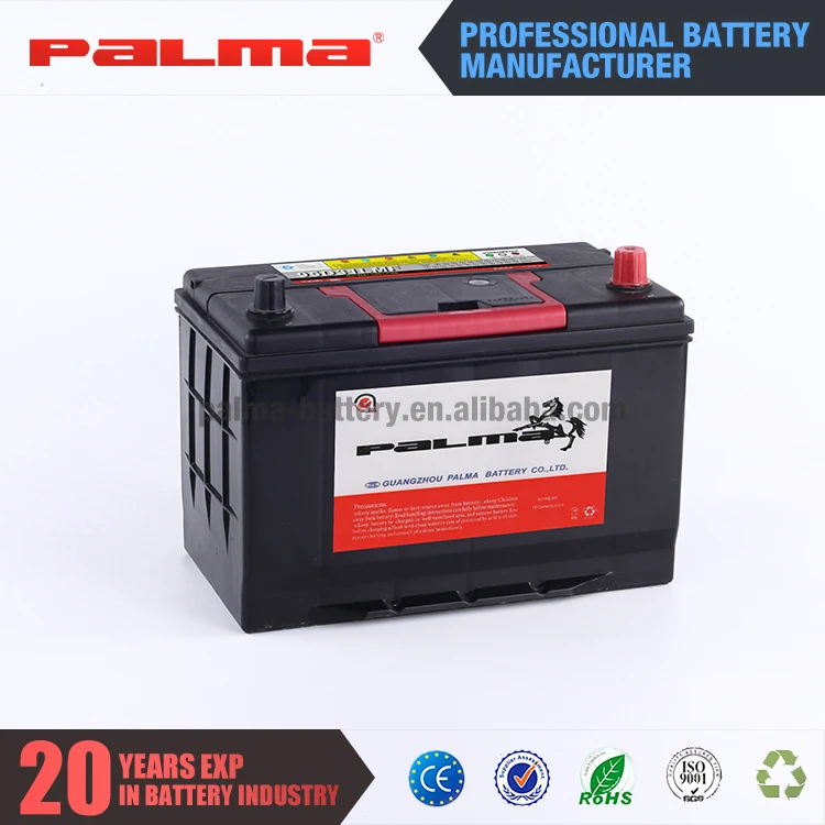 95D31L 12v 80ah Palma korean brands Lead Acid mf car battery auto 