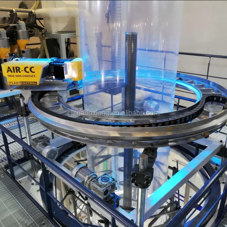 2600mm Film Width Balloon Membrane Making Machine Abc Three Layer Co Extrusion Blown Film Machine