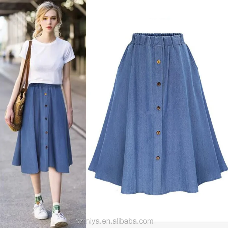 flared skirt jean