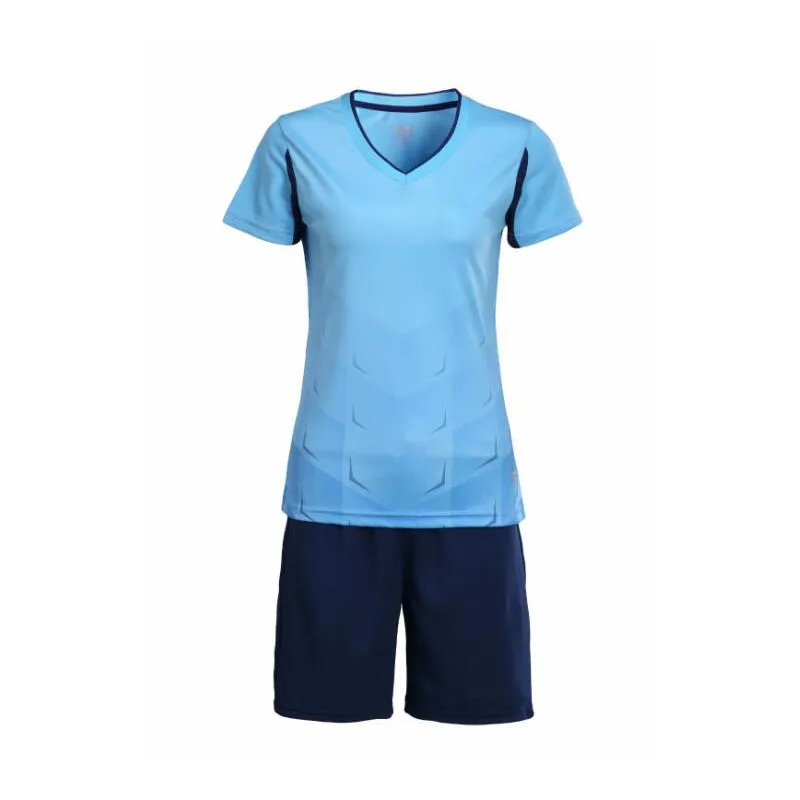 Conjunto De Uniforme De Futbol Para Mujer Sublimacion Azul Cielo De Alta Calidad Buy Uniforme De Futbol Para Mujer Azul Cielo Conjunto De Uniformes De Futbol Para Mujer Jersey De Futbol De Sublimacion De