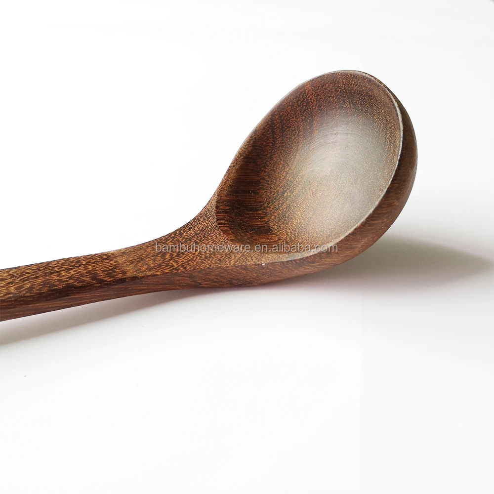 天然木制餐具厨具大勺汤勺深粥钩勺酱料炊具供应牛奶勺