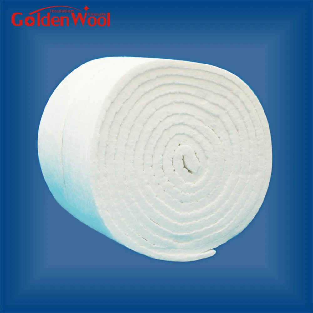 Ceramic Wool Blanket 128 Density for Steam Pipe Insulation