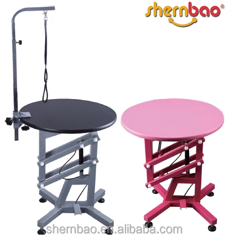 round grooming table