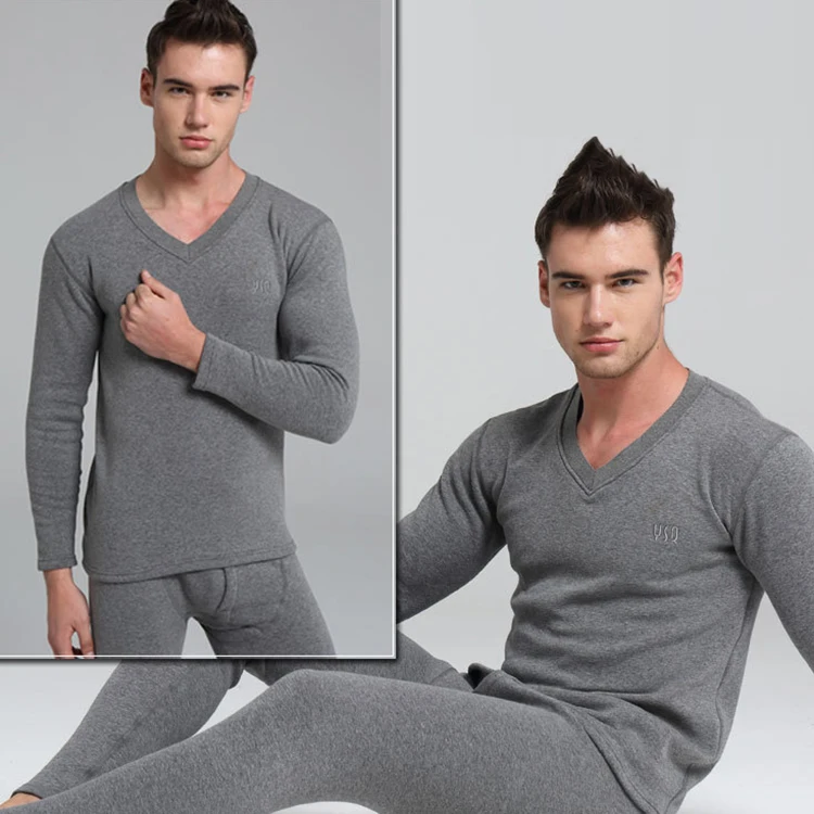 Ультрамягкое термобелье, длинный теплый мужской комплект для взрослых