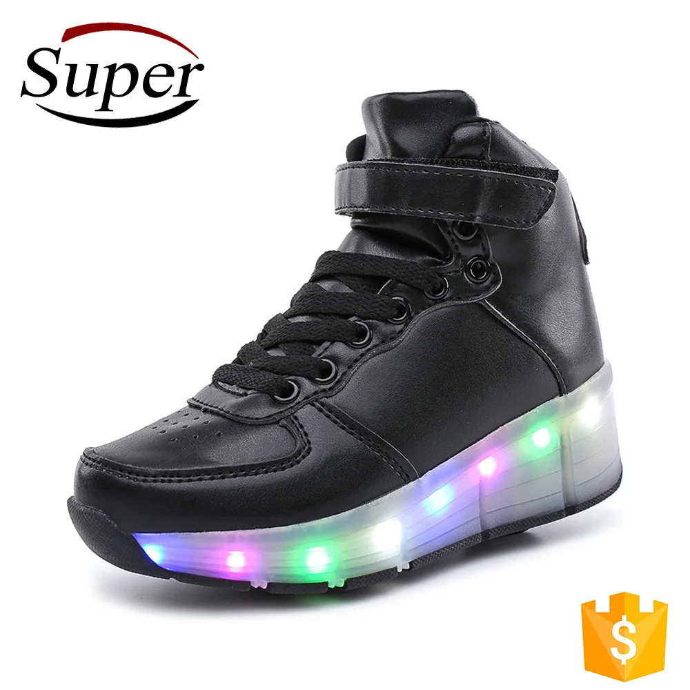 
Перепродажа, импортная светодиодная обувь для роликовых коньков, детская обувь с колесами 