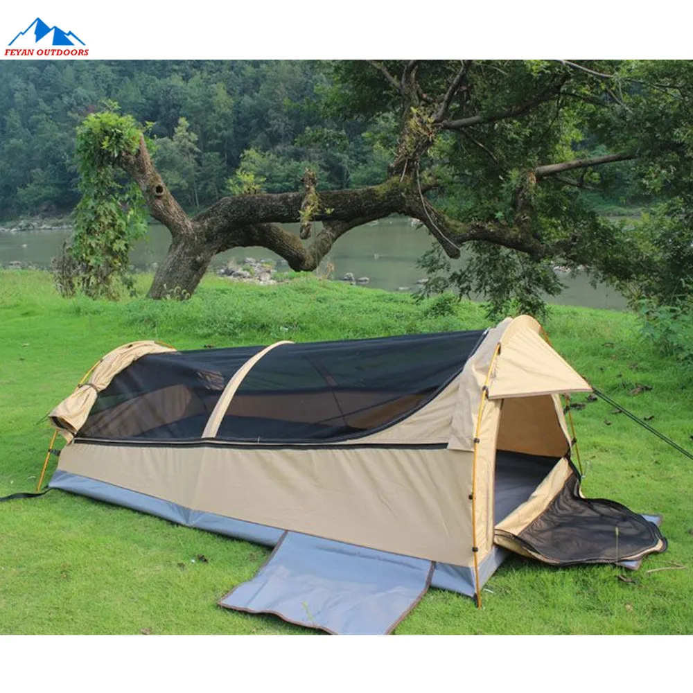 1-2 Person Canvas Australian Swag With Sleeping Pad - Buy Swag Tent,Australian Swag Tent,Australian Tent Product on Alibaba.com