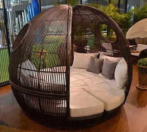 outdoor double lounger bed