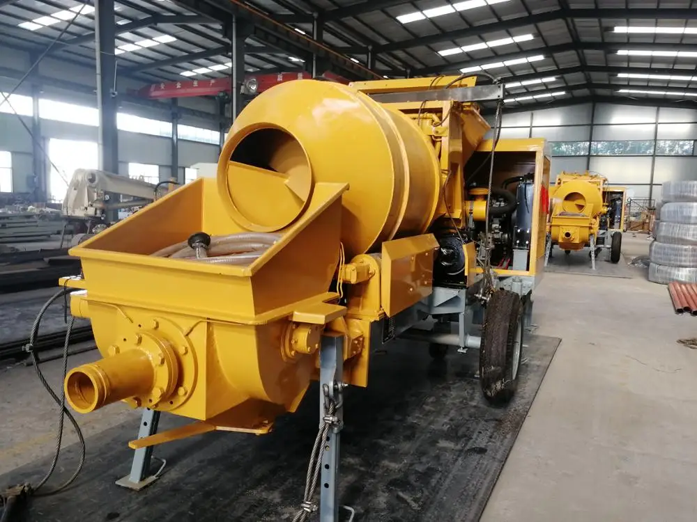 JBT15 with 100M Pipeline Mini Diesel Self Loading Mobile Concrete Mixer with Pump Price