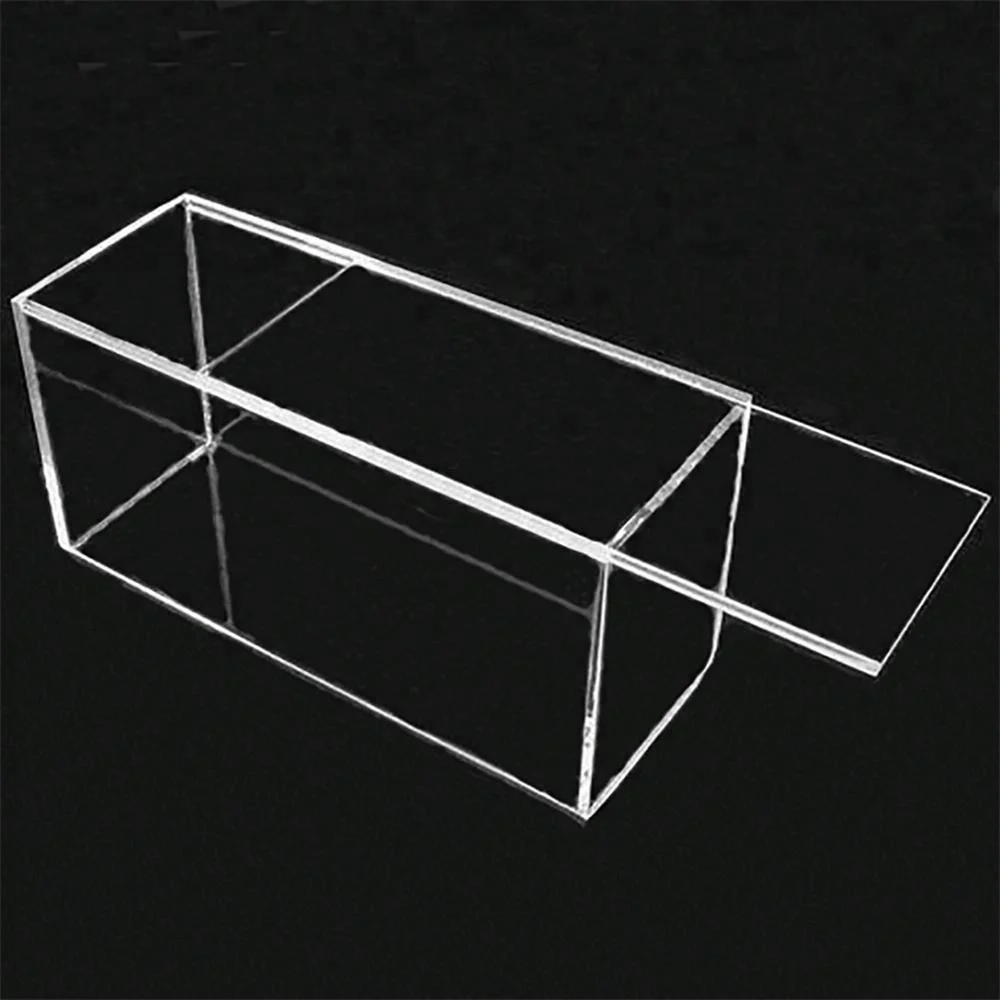 Source High clear acrylic box with sliding lid on m.
