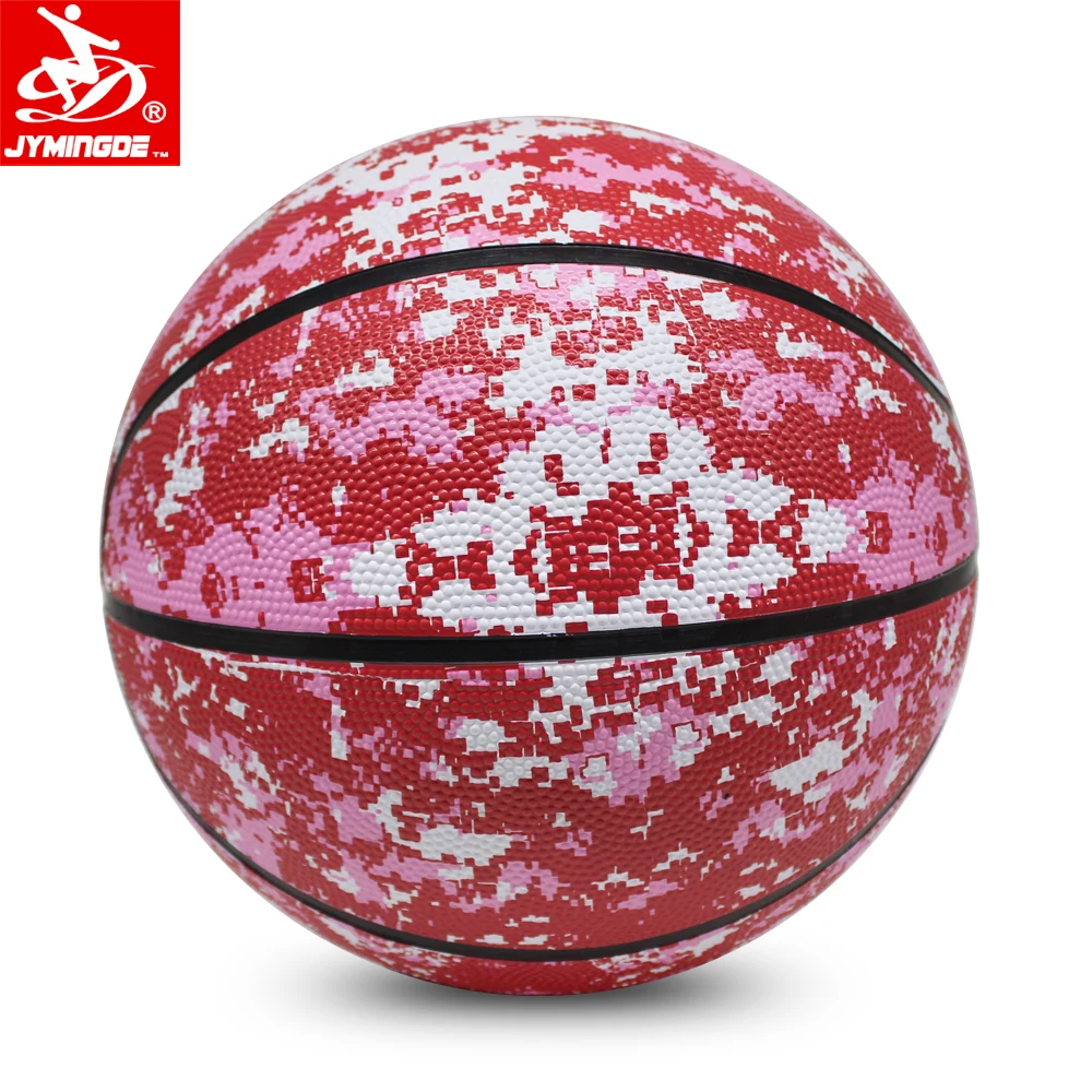 Цветной недорогой резиновый баскетбольный мяч, размер 6, для младшей